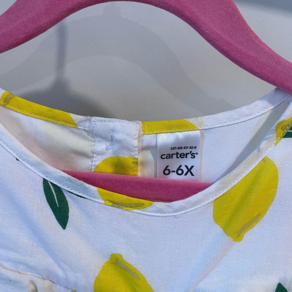 Lemon themed Carters Dress, EUC - Picture 3 of 3
